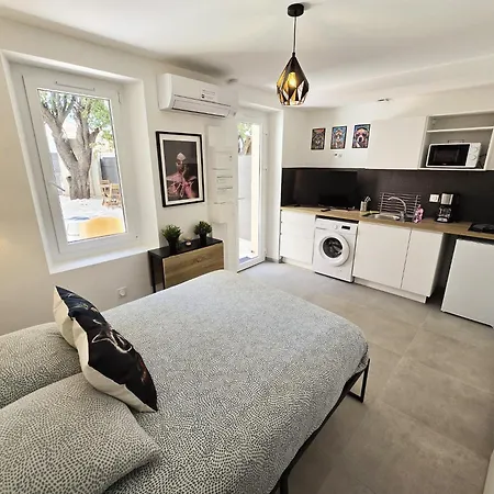 Gregbnb - Climatise - 17m2 - Terrasse 100m2 - δδδ Appartement